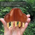 thumbnail image 3 of Peine de Meridianos de Madera ANGGREK Peine de Madera Para Masaje Del Cuero Cabelludo Dientes Anchos, 3 of 7