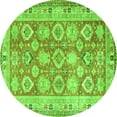 thumbnail image 1 of Ahgly Company Indoor Round Oriental Green Traditional Area Rugs, 5' Round, 1 of 1