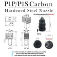 thumbnail image 2 of Conjunto Hotend XIFOWE P1P/P1S con boquillas para Bambu Lab P1P/P1S, 2 of 6