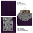 thumbnail image 3 of Splicing Sweatshirt, Pullover Women Top Hooded Polyester Fiber  For Autumn Outfit, 3 of 6