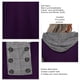 thumbnail image 5 of Top de mujer de manga larga con estampado a cuadros, blusa con capucha empalmada para traje de otoño e invierno, morado S, 5 of 6