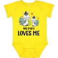 thumbnail image 3 of Inktastic Zebra My Papa Loves Me Boys or Girls Baby Bodysuit, 3 of 5