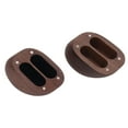 thumbnail image 2 of Caja para anillos en forma de corazón, caja para anillos de compromiso de nogal negro pulido brillante con caja para anillos de tela suave para almacenamiento de anillos, 2 of 14