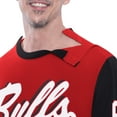 thumbnail image 4 of Men's G-III Sports by Carl Banks Red Chicago Bulls Adaptive Rugby Long Sleeve Top, 4 of 4