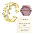 thumbnail image 2 of Up to 65% Off Gift My Daughter Ring Double Wave Ring, 1PC Adjusted Wave Ring Minimalist Ring Gift For Her (Include Cards And Box) Necklace Rings Earring Jewelry on Clearance, 2 of 5