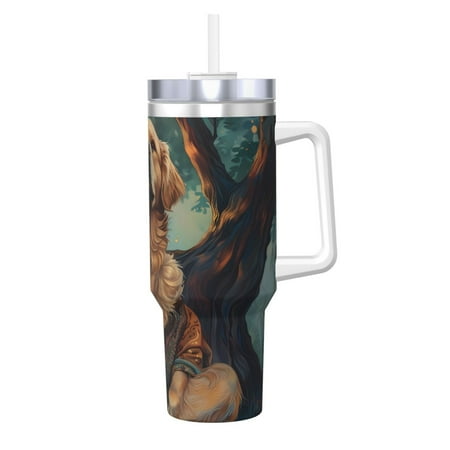 

Ocsxa Tree Meditating Golden Retriever Print 40oz Stainless Steel Vacuum Insulated Tumbler Car Cup Coffee Mug with Spillproof Lid Keep Your Drink Hot or Cold on the Go