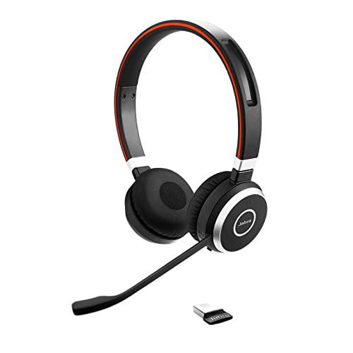 grad To grader afdeling Jabra Evolve 65 MS Wireless Headset, Stereo - Includes Link 370 USB Adapter  - Bluetooth Headset with Industry-Leading Wireless Performance, Advanced  Noise-Cancelling Microphone, All Day Battery - Walmart.com