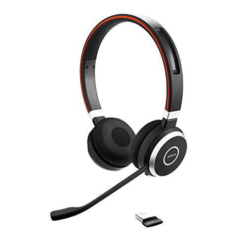 overtale ru spiller Jabra Evolve 65 MS Wireless Headset, Stereo - Includes Link 370 USB Adapter  - Bluetooth Headset with Industry-Leading Wireless Performance, Advanced  Noise-Cancelling Microphone, All Day Battery - Walmart.com