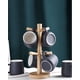 thumbnail image 3 of Ganchos para tazas debajo del gabinete, árbol para tazas de café, accesorios para encimera de barra de café y estación organizadora de café decorativa, 1 Uds., 3 of 4