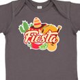 thumbnail image 4 of Inktastic Fiesta with Sombrero Taco Cactus Lime Red Pepper and Guitar in Background Boys or Girls Baby Bodysuit, 4 of 5
