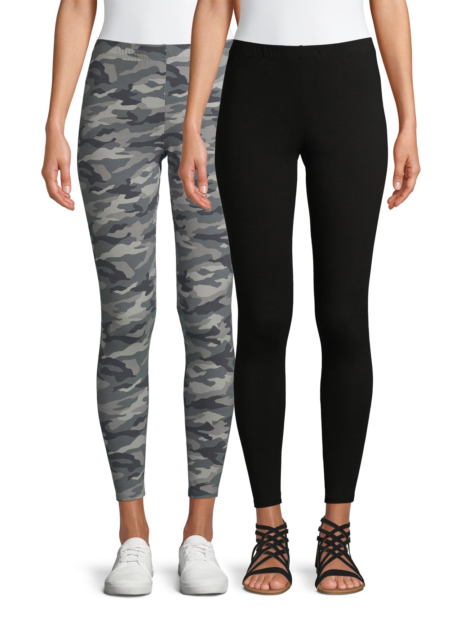 No Boundaries Juniors Ankle Leggings, 2Pack