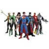 7-Peace DC Action Figure Superhero Set Batman Superman Wonder Woman Aqua Man Green Lantern the Flash Cyborg Toy-DC-7