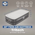 thumbnail image 4 of Sealy Tritech 20" Air Mattress Inflatable Bed Twin with Built-In AC Pump, 4 of 12
