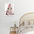 thumbnail image 3 of Loodaent Christmas Gift Flowers Perfume Handbag Pink Makeup Wall Decor 12" x 16" Framed Canvas Art Prints, 3 of 6