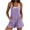 Purple, variant on Taqqpue Womens Casual Rompers Solid Color Overalls Shorts Summer Sleeveless Spaghetti Strap Jumpsuits for Women Casual Shorts with Pockets