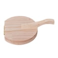 thumbnail image 4 of simhoa Dumpling Press Tool Homemade Wood Tortilla Press for Cooking Pastry Pancakes Round, 4 of 8