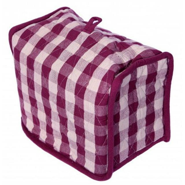 12 x 6 in. Toaster Cover, Burgundy Check