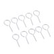 thumbnail image 2 of Surtido De Tornillos De Gancho De 10 Piezas Gancho De Tornillo Gancho De Ojete Gancho De Techo Gancho Tornillos Gancho Angulado Zulema Alfiler de ojo de plata de ley 925, 2 of 8
