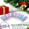 thumbnail image 4 of Cacagoo 40 Pcs Christmas Holder with Portable Clip on Lip Gloss Sleeve Pouch Lipstick Holder Pocket Lip Balm for Xmas Employee Gifts Coworker Nurse Teachers(Gradient), 4 of 5