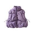 thumbnail image 6 of Fnooota Girls Puffer Vests Size 8 T, Warm Casual Sleeveless Lightweight Outerwear Vests Purple, 6 of 6