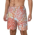 thumbnail image 2 of Balery Corals Mens Swim Trunks Swim Shorts for Men Quick Dry Inseam Beach Shorts with Compression Liner Pocket-Medium, 2 of 9