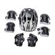 thumbnail image 4 of 7x Kids Casco para bicicletas Roller Casco de patinaje Impacto Resistencia a la adolescencia Ajuste de adolescencia Ligero ajustable Casco de patineta Plateado negro, 4 of 8