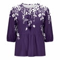 thumbnail image 5 of Camisetas de Manga Corta para las Mujeres Lanterna Manga Corbata Plisado Cuello Redondo, Casual Recortado Camiseta Top para Gimnasio Y Diario, 5 of 5