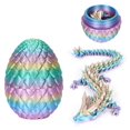 thumbnail image 1 of Huevos de Pascua impresos en 3D con forma de huevo de dragón de cristal, 1 of 6