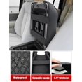 thumbnail image 5 of KBH Center Console Cover for Ford F150 2004-2014/Expedition 2007-2014, Leather Middle Console Lid Armrest Cover for Lincoln Mark LT 2006-2008, Black, 5 of 7