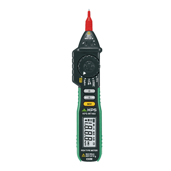 KPS by Power Probe KPS MT460 Pen-Type Digital Multimeter with Non-Contact Voltage Detector for AC/DC Voltage and Current