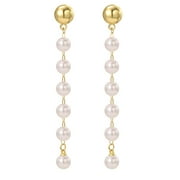 HETICA Baroque Pearl Earrings for Women, Large Teardrop Drop Earrings Statement Pearl Dangle Earring Fashion Bridal Wedding Pearl Earrings Gift