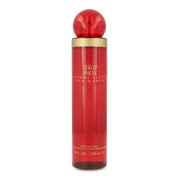 360° Red 236Ml Body Mist Spray Perry Ellis Model