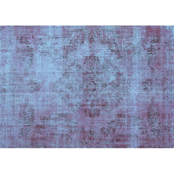 Ahgly Company Indoor Rectangle Persian Light Blue Bohemian Area Rugs, 7' x 10'