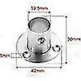 thumbnail image 3 of 2 Pieces Stainless Steel Round Tube Bracket, With Screws 19mm, 3 of 5