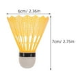 thumbnail image 2 of OULII 12Pcs Durable Plastic Badminton Shuttlecocks with Stable Flight for Practice and Competition, 2 of 8