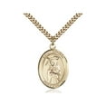 thumbnail image 1 of Gold Filled St. Regina Pendant 1 x 3/4 inches with Heavy Curb Chain, 1 of 1