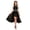 00-Black741, variant on WOYY Girls Sparkly Sequins Halter Dress Elegant Party Pageant Princess Dress, Black, Sizes 12-16