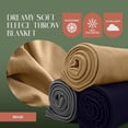 thumbnail image 3 of Fleece Throw Blankets for Bed, Couch, Sofa [66x90, Twin]- Ultra-Soft, Warm Microfiber Plush Blanket for Home & Outdoor Use- Decorative Comfy Throw Blanket- Breathable, All-Season Throw Charcoal, 3 of 8