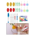 thumbnail image 3 of 1 Juego de Enhebrador de Agujas de Plástico, de Coser de de Colores, Artesanías de Bordado, Dispositivo de Enhebrado de Punto de amarillo rojo azul Sunnimix Enhebrador de agujas, 3 of 8