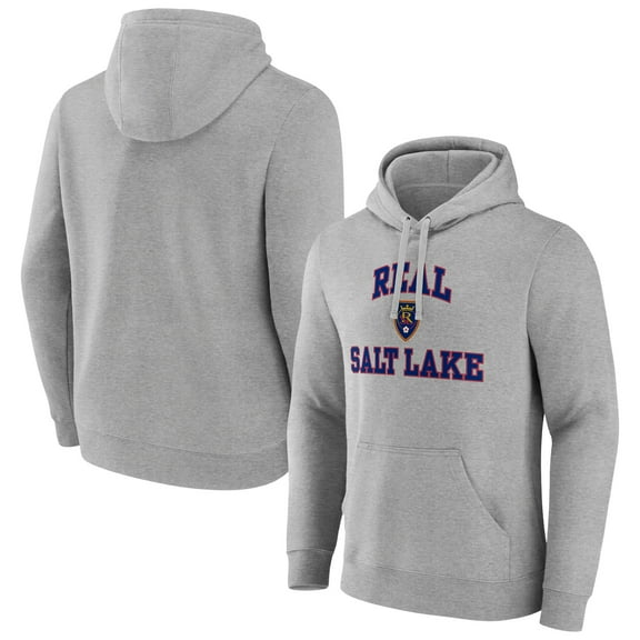Men's Gray Real Salt Lake Heart and Soul Pullover Hoodie