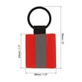 thumbnail image 2 of Uxcell Reflective Keychain Tags, 6 Pack Reflective Zipper Pulls for Backpack Dog Collar, Red, 2 of 6