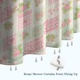 thumbnail image 6 of Pioneer Flower Floral Print Pattern Shower Curtain 72"x72", Bathroom Decorative Shower Curtain Set with 12 Hooks, Waterproof Washable, 6 of 6