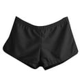 thumbnail image 3 of Sngxgn Swim Shorts for Women Stretchy Board Shorts Solid Tankini Bottoms Sport Swimsuit Bottoms(Black,M), 3 of 5