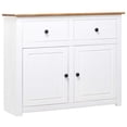 thumbnail image 1 of vidaXL Bahut Blanc 93x40x80 cm Pin Massif Gamme Panama, 1 of 4