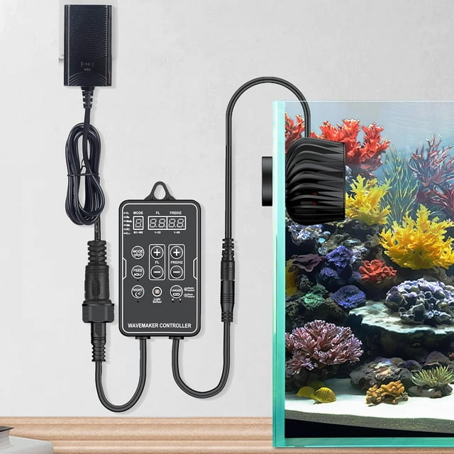 2100 GPH Submersible Aquarium Powerhead, DC 24V LED Controlled Wave Maker for 30-300 Gallon Freshwater Saltwater Tanks