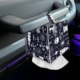 thumbnail image 7 of POLERO Tissue Box Cover, Modern PU Leather Square Tissue Box Holder Halloween Decorative, Ideal for Bathrooms/Office/Car/Nightstand/Dining Table, 5.1"X5.1"X5.5", Halloween Castles, 7 of 7