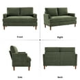 thumbnail image 5 of JURANYAZHU 54.7" Wide Chenille LoveSeat Comfortable Soft-Cushioned for Living Rooms and Small Spaces,Green, 5 of 6