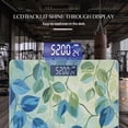 thumbnail image 3 of Bathroom Scale, Highly Accurate Digital Body Scale,Precisely Measures Weight up to 400 lbs-Large Painting Depicting Leaves, 3 of 4