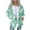 Green A, variant on Womens Oversized Flannel Jackets with Pockets Full-zip Hooded Warm Coat Long Sleeve Thick Winter Clothes (XL, Sky Blue)