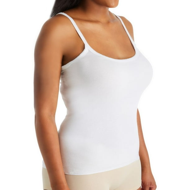 Women's Teri 1500 100% Cotton Cozy Camisole (White 2X) 